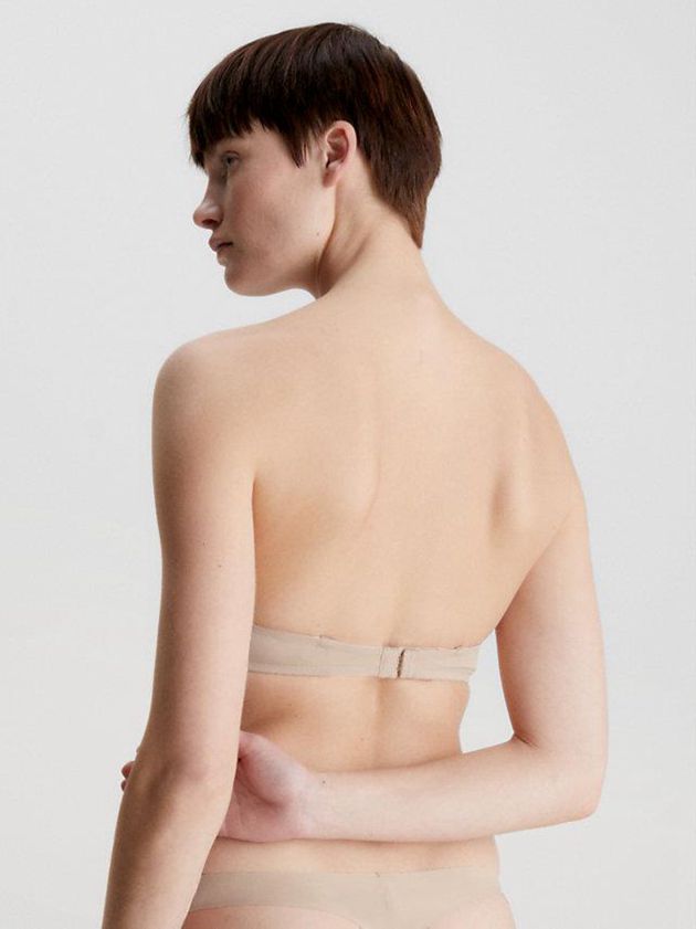 Pink Calvin Klein Strapless - Perfectly Fit Flex Women Bra | ZFEB-34617