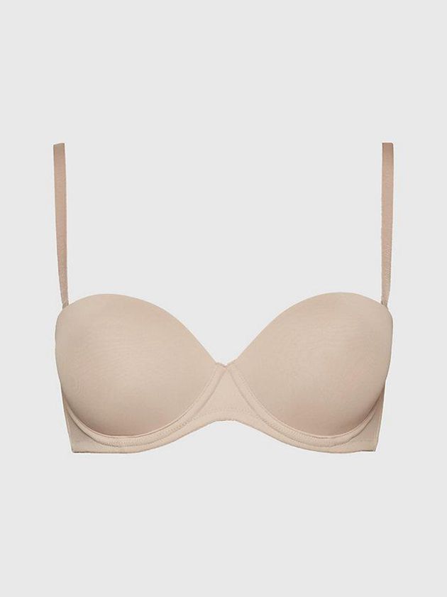 Pink Calvin Klein Strapless - Perfectly Fit Flex Women Bra | ZFEB-34617