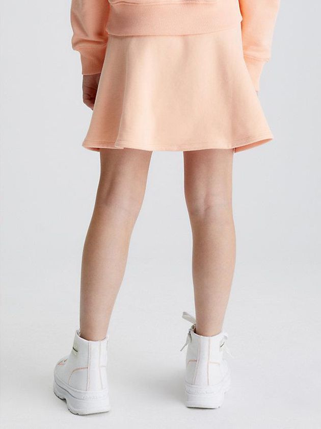Pink Calvin Klein Stretch Terry Flared Girls's Skirt | RILW-90145