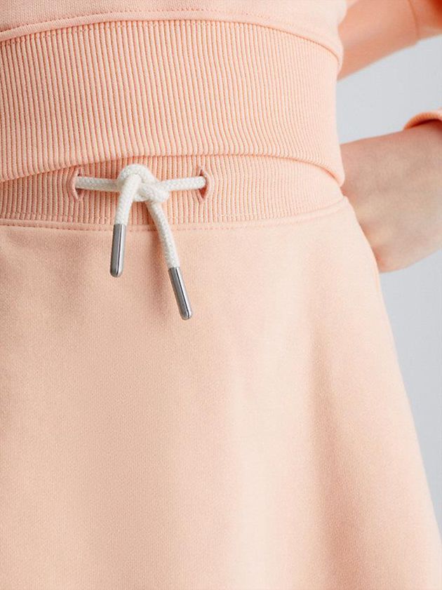 Pink Calvin Klein Stretch Terry Flared Girls's Skirt | RILW-90145
