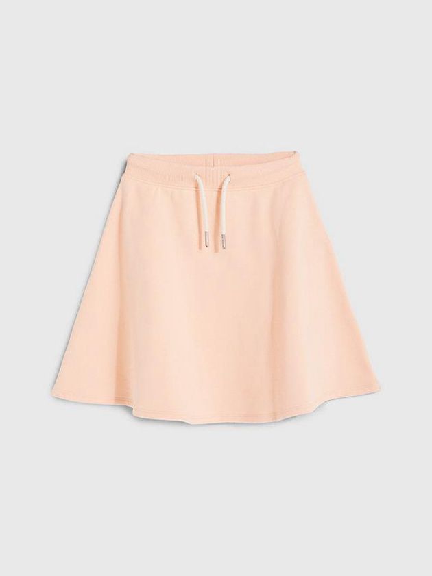 Pink Calvin Klein Stretch Terry Flared Girls's Skirt | RILW-90145