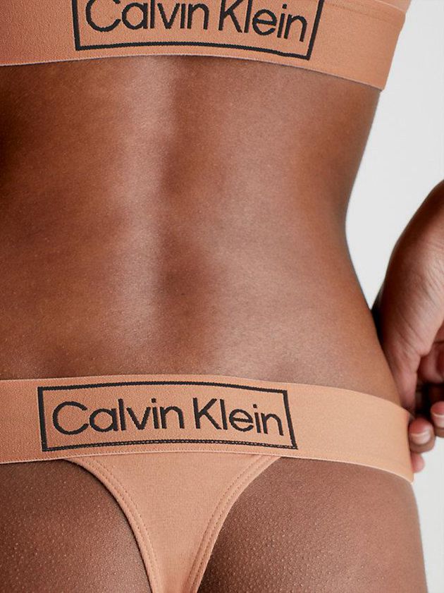 Pink Calvin Klein String - Reimagined Heritage Women Thong | XQBL-67913