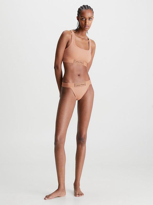 Pink Calvin Klein String - Reimagined Heritage Women Thong | XQBL-67913