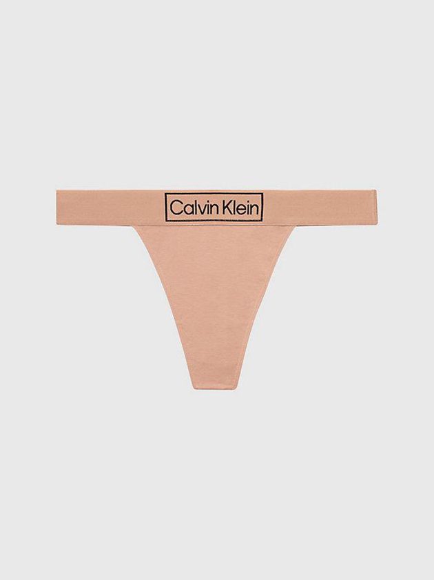 Pink Calvin Klein String - Reimagined Heritage Women Thong | XQBL-67913
