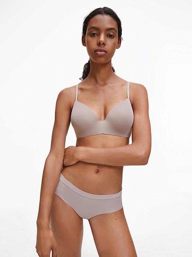Pink Calvin Klein T-Shirt - Calvin Klein Form Women Bra | OMYH-02736