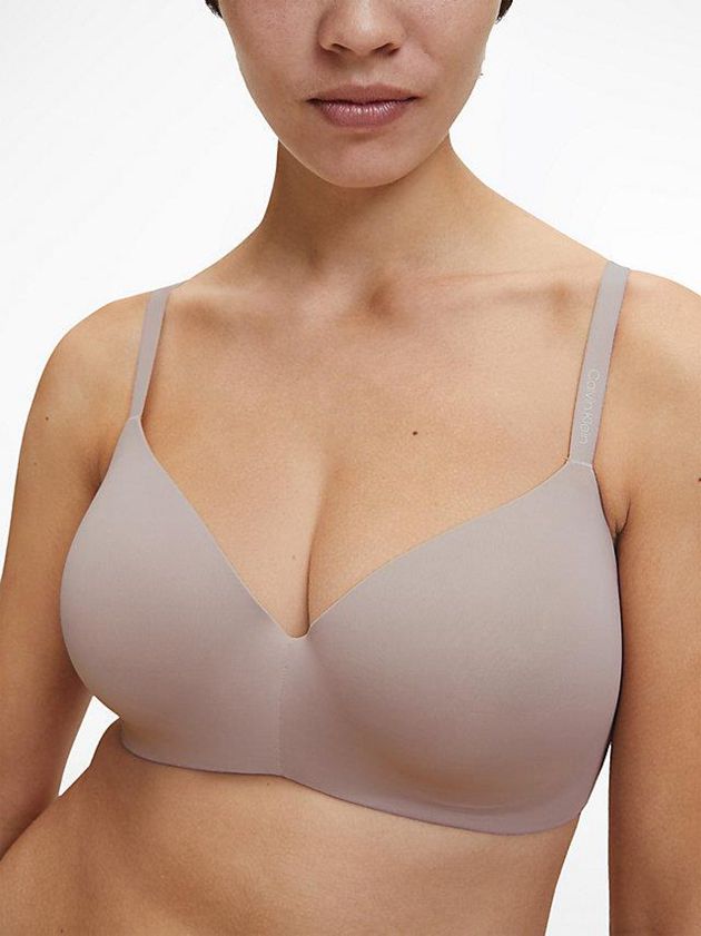 Pink Calvin Klein T-Shirt - Calvin Klein Form Women Bra | OMYH-02736
