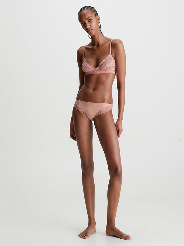 Pink Calvin Klein Ultra Soft Lace Women Bra | QJVW-81470
