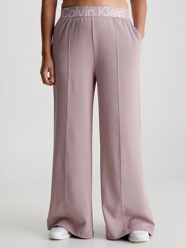 Pink Calvin Klein Wide Leg Women Pants | WBYI-69254