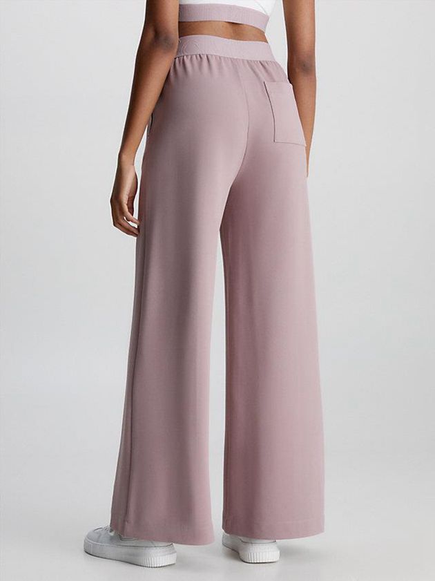 Pink Calvin Klein Wide Leg Women Pants | WBYI-69254