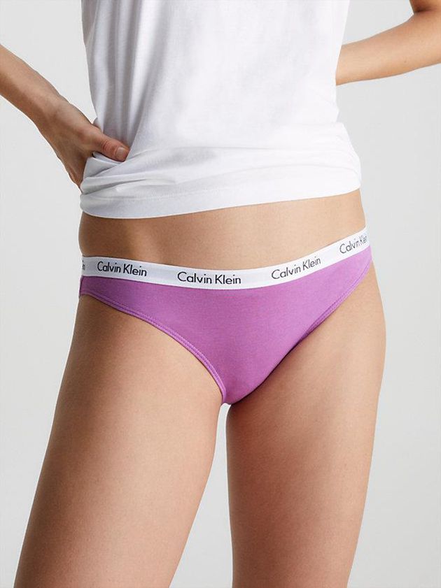 Purple Calvin Klein 3 Pack Bikini - Carousel Women Briefs | DWLS-81479