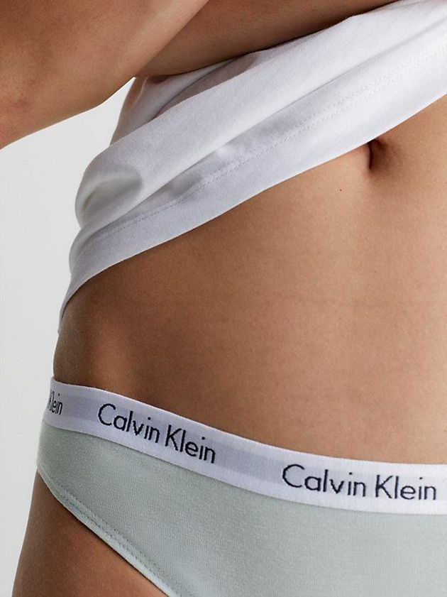 Purple Calvin Klein 3 Pack Bikini - Carousel Women Briefs | DWLS-81479