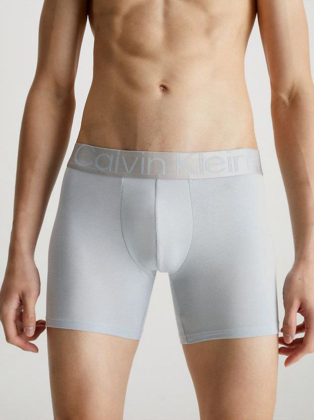 Purple Calvin Klein 3 Pack Boxer - Steel Cotton Men Briefs | ZLVB-25361