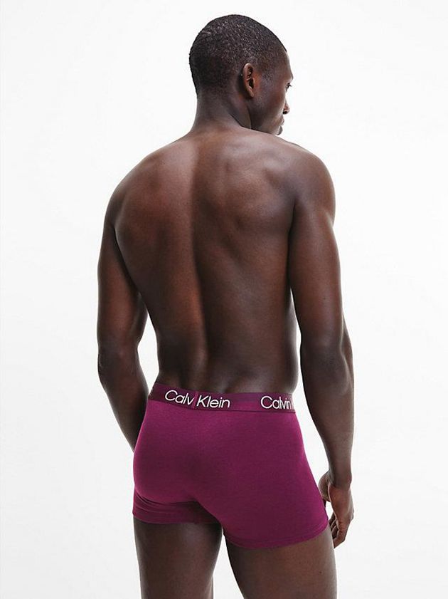 Purple Calvin Klein 3 Pack - Modern Structure Men Briefs | JPLF-46137