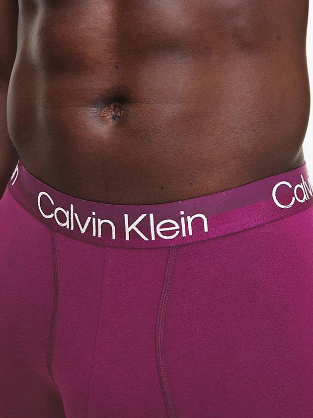 Purple Calvin Klein 3 Pack - Modern Structure Men Briefs | JPLF-46137