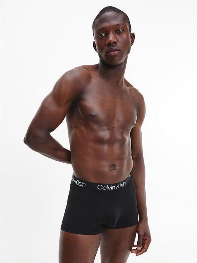 Purple Calvin Klein 3 Pack - Modern Structure Men Briefs | JPLF-46137