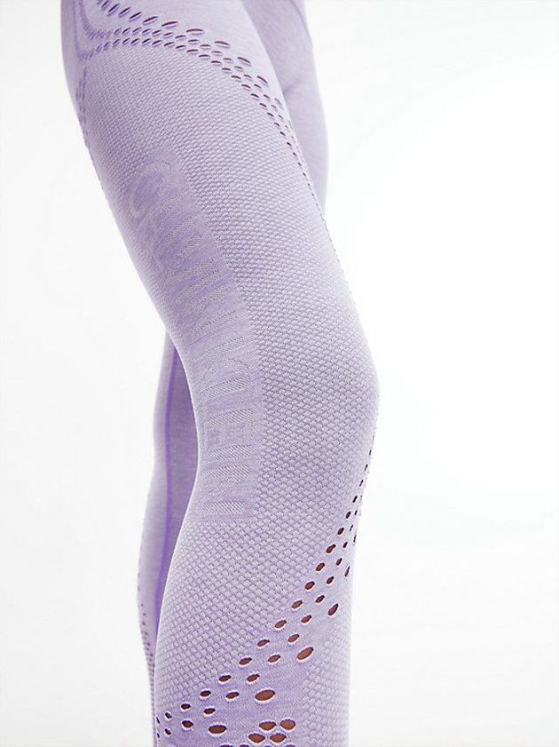 Purple Calvin Klein 7/8 Gym Women Leggings | UNAW-41290