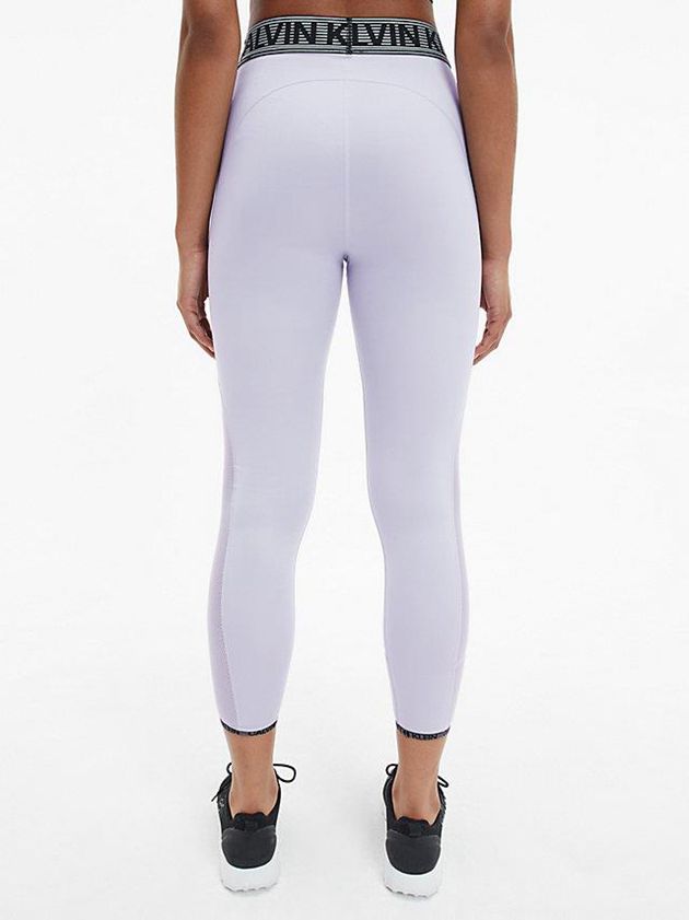 Purple Calvin Klein 7/8 Gym Women Leggings | GKSB-27950