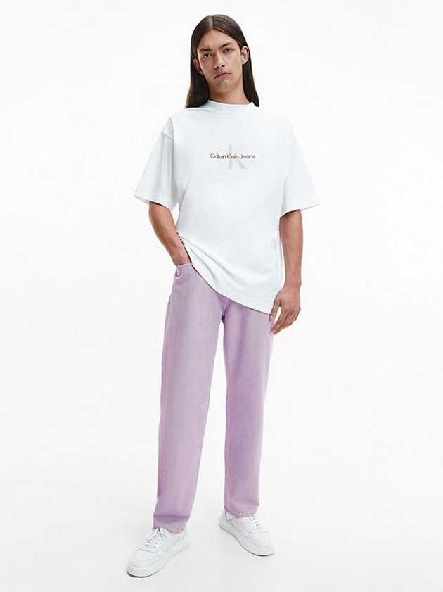 Purple Calvin Klein 90's Straight Men Jeans | KUTH-31748