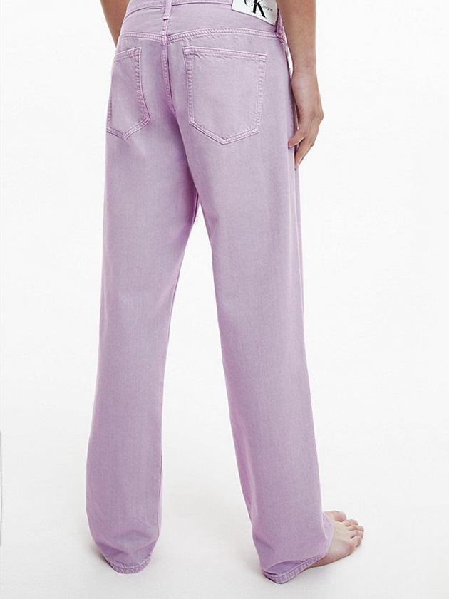 Purple Calvin Klein 90's Straight Men Jeans | KUTH-31748