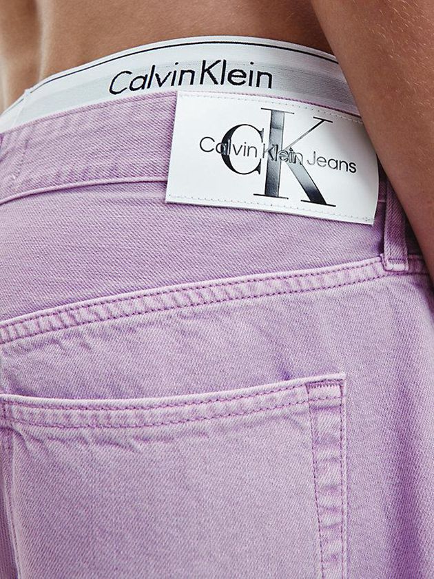 Purple Calvin Klein 90's Straight Men Jeans | KUTH-31748