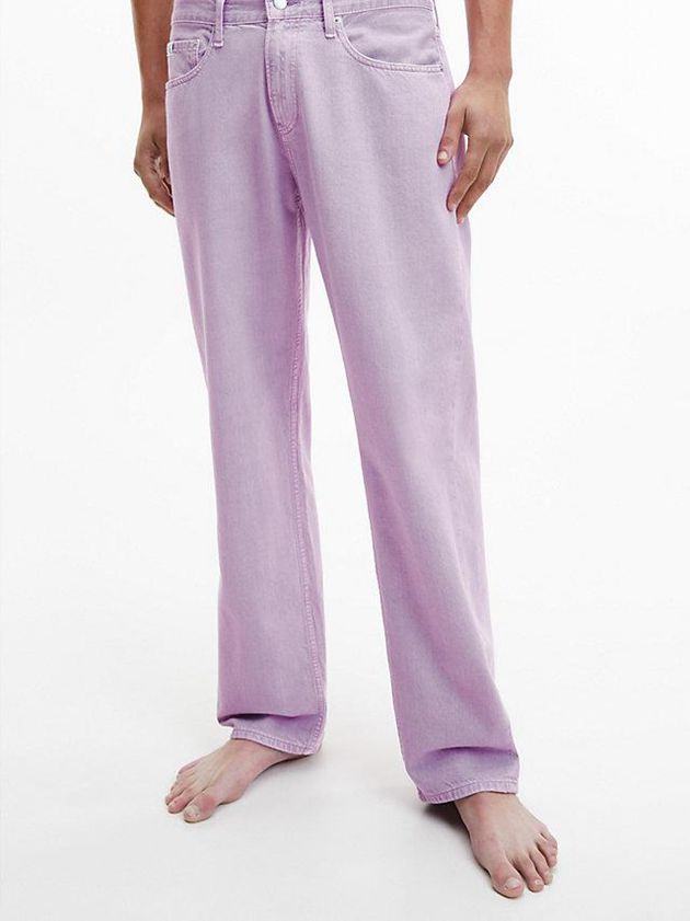 Purple Calvin Klein 90\'s Straight Men Jeans | KUTH-31748