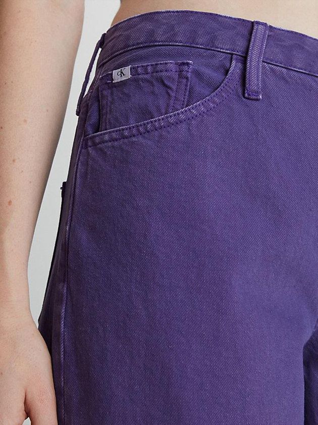 Purple Calvin Klein 90's Straight Women Jeans | BYTE-15823