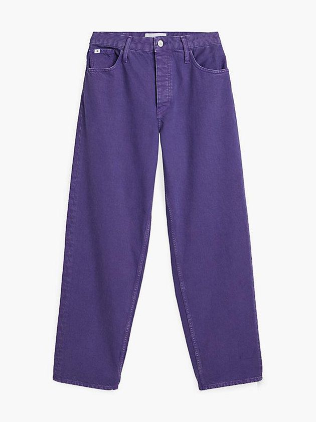 Purple Calvin Klein 90's Straight Women Jeans | BYTE-15823
