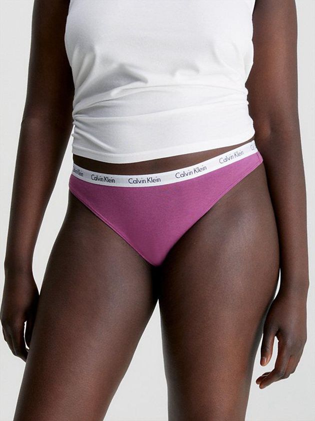 Purple Calvin Klein Carousel Women Thong | VSMH-41502