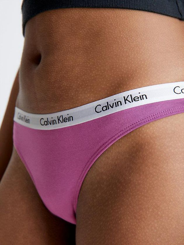 Purple Calvin Klein Carousel Women Thong | VSMH-41502