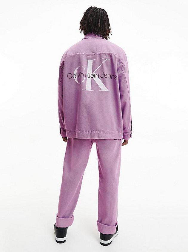 Purple Calvin Klein Dad Denim Men Jacket | YVUQ-28014