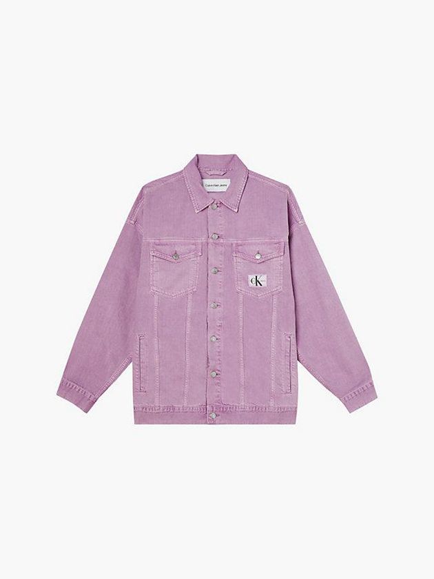 Purple Calvin Klein Dad Denim Men Jacket | YVUQ-28014