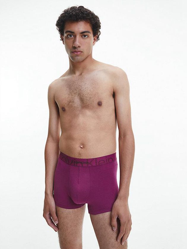 Purple Calvin Klein Embossed Icon Men Briefs | ITLH-46579