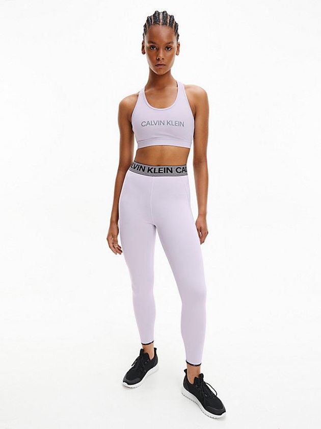 Purple Calvin Klein High Impact Sports Women Bra | MVXK-29340