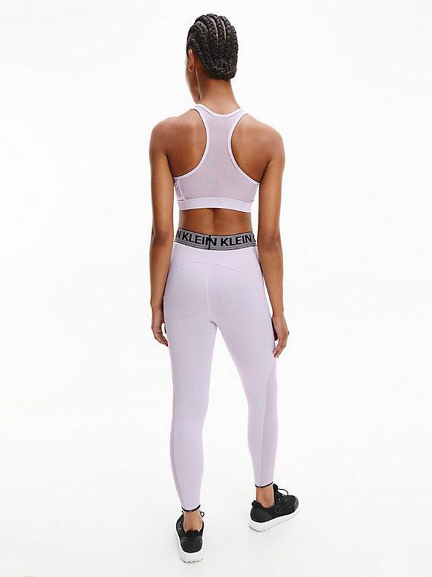 Purple Calvin Klein High Impact Sports Women Bra | MVXK-29340