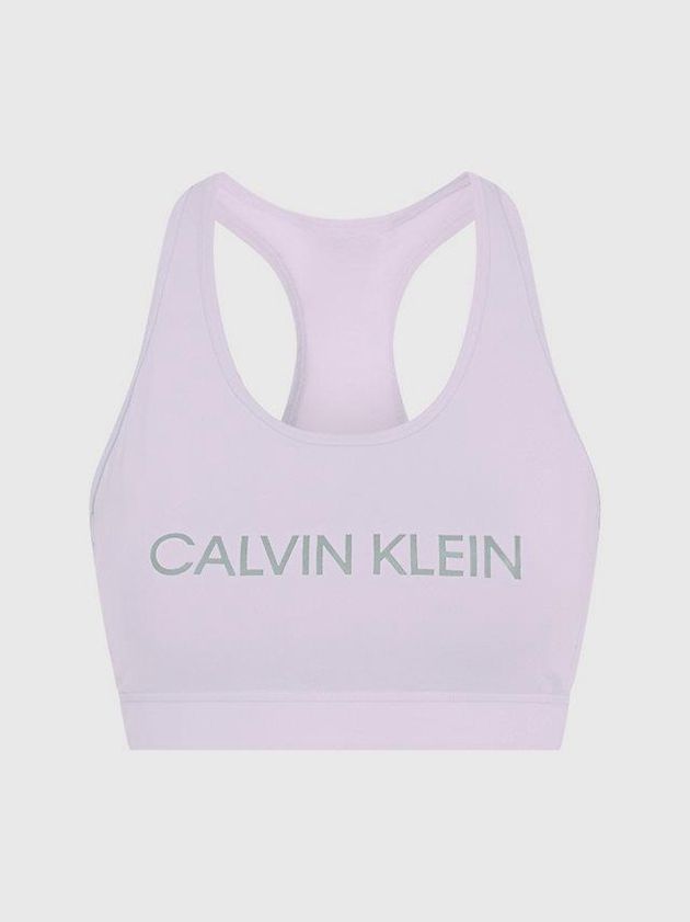 Purple Calvin Klein High Impact Sports Women Bra | MVXK-29340