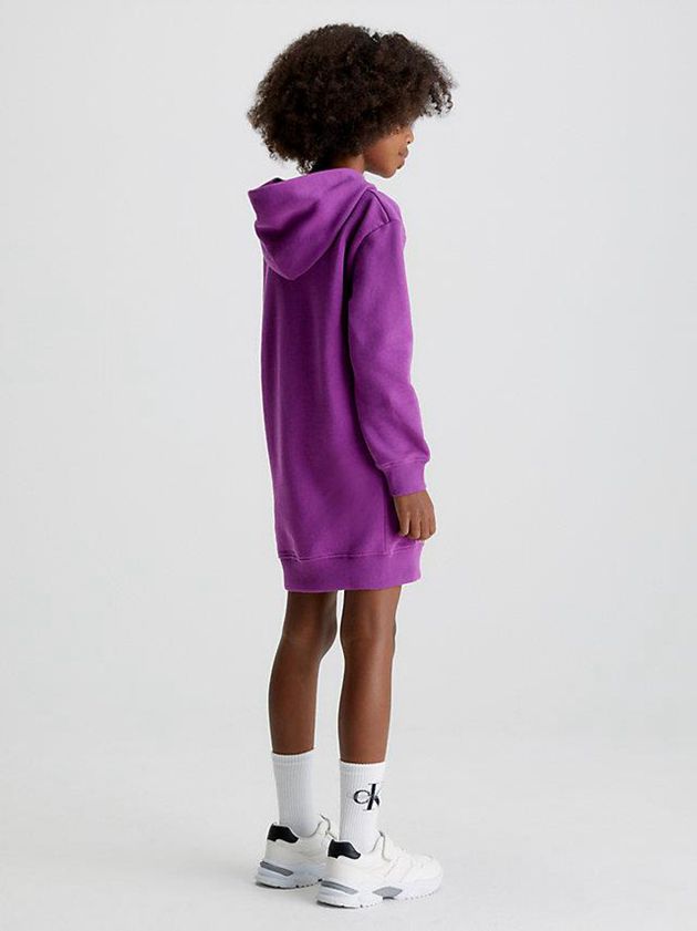 Purple Calvin Klein Hoodie Girls's Dress | YJGC-20791