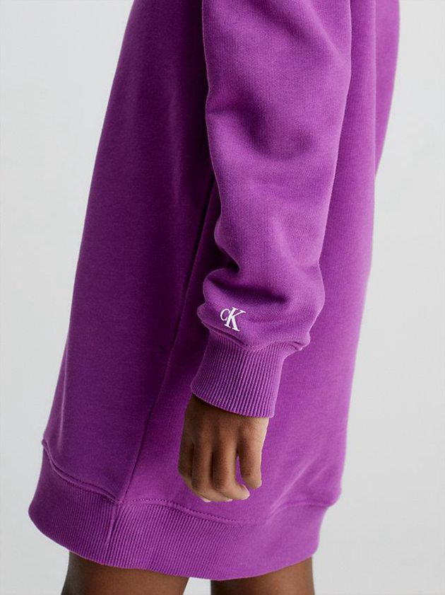 Purple Calvin Klein Hoodie Girls's Dress | YJGC-20791