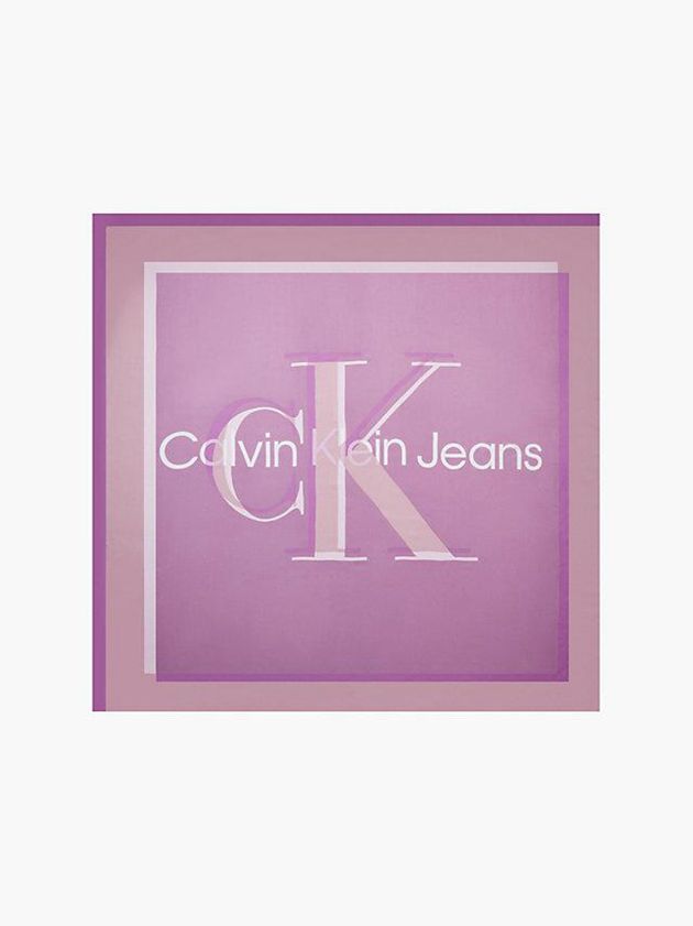 Purple Calvin Klein Logo Women Scarf | GBJS-03948