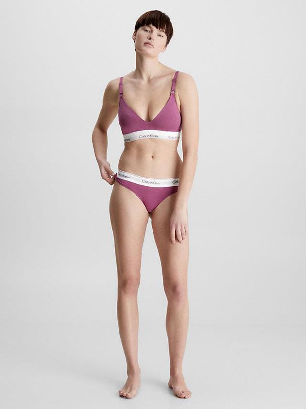 Purple Calvin Klein Maternity - Modern Cotton Women Bra | XEKN-56417