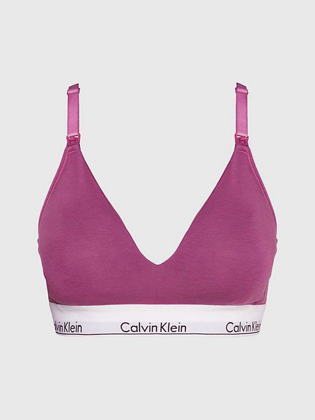 Purple Calvin Klein Maternity - Modern Cotton Women Bra | XEKN-56417