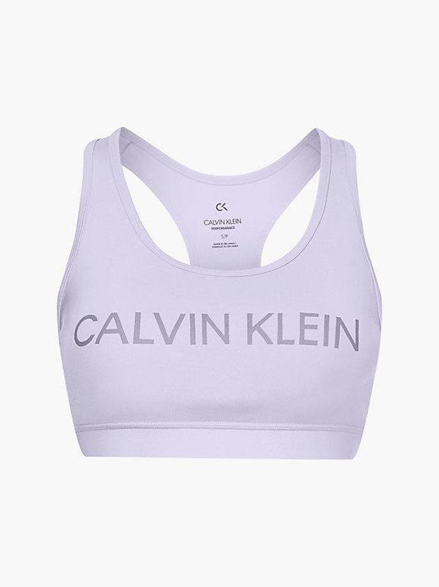 Purple Calvin Klein Medium Impact Sports Women Bra | DWXZ-27360
