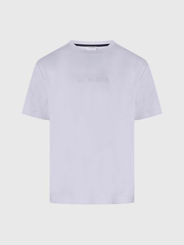 Purple Calvin Klein Organic Cotton Men T-Shirt | NKMT-04693