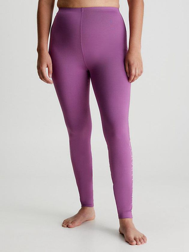 Purple Calvin Klein Pocket Gym Women Leggings | PRTX-28907