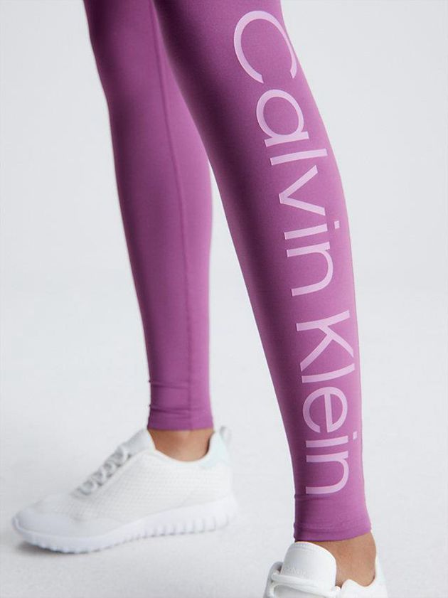 Purple Calvin Klein Pocket Gym Women Leggings | PRTX-28907