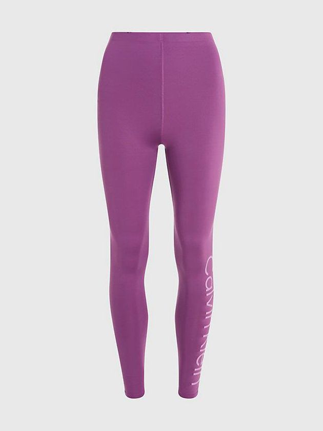 Purple Calvin Klein Pocket Gym Women Leggings | PRTX-28907