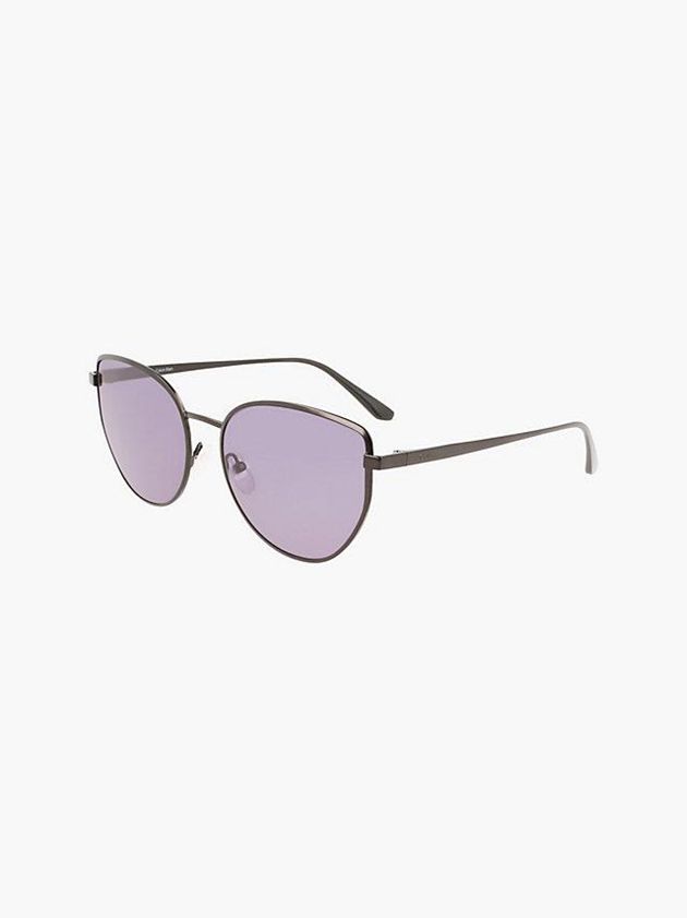 Purple Calvin Klein Rectangle Women Sunglasses | UIPM-42037