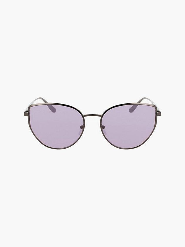 Purple Calvin Klein Rectangle Women Sunglasses | UIPM-42037