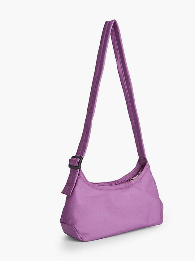 Purple Calvin Klein Recycled Nylon Shoulder Women Bags | CWNS-35124