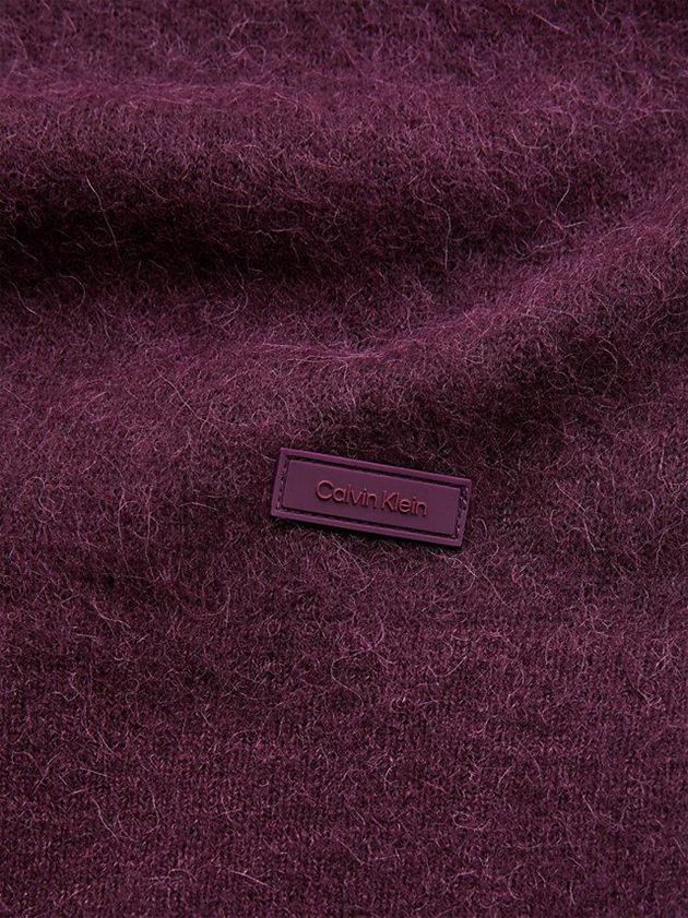 Purple Calvin Klein Relaxed Alpaca Blend Jumper Men Sweater | FNWE-45780
