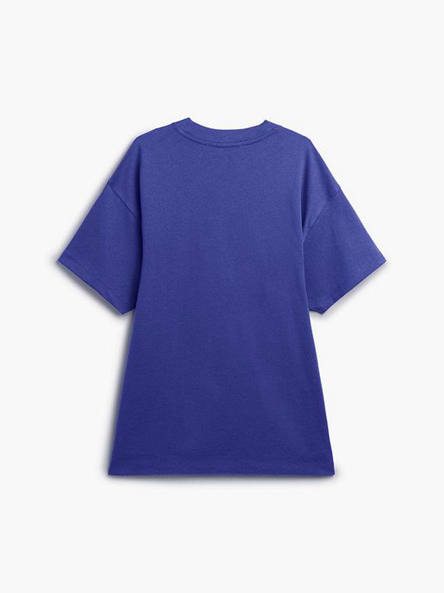 Purple Calvin Klein Unisex Oversized Women T-Shirt | FTMJ-93728